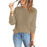 Women’s Crew Neck Long-Sleeve Pullover Sweater