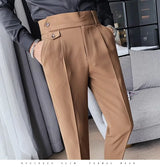 Men’s High Waist Slim Fit Trousers