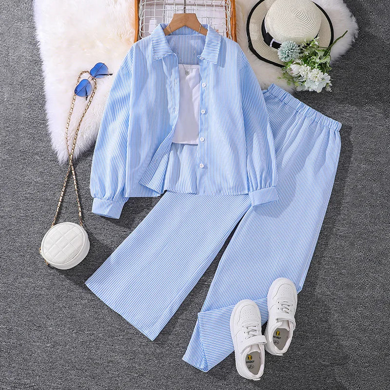 Girls' Striped Clothing Set
