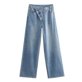 Women’s High-Waist Wide Leg Denim Jeans