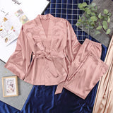 Women’s 100% Silk V-Neck Satin Sleepwear