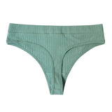 Mid-Rise Plus Size Seamless Cotton Thong