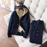 Women’s Plush Hooded Sports and Leisure Set