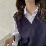 Women’s V-Neck Knit Vest