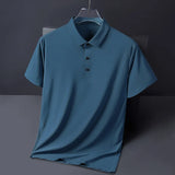 Men’s Summer Solid Color Business T-Shirt