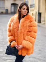 Women’s Faux Fur Long Jacket