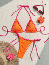 Sexy Solid Color Bikini