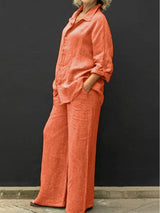 Casual Urban Plus Size Two-Piece Set