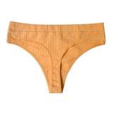 Mid-Rise Plus Size Seamless Cotton Thong