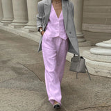 Women’s Cotton Linen Two-Piece Set