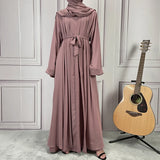 3-Piece Chiffon Abaya Set
