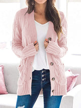 Women’s Oversized White Knitted Plus Size Cardigan