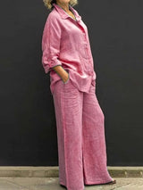 Casual Urban Plus Size Two-Piece Set