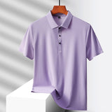 Men’s Summer Solid Color Business T-Shirt