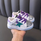 Girls’ Glitter Star Slip-On Shoes