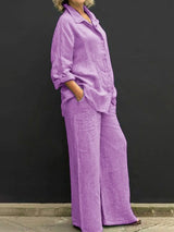 Casual Urban Plus Size Two-Piece Set