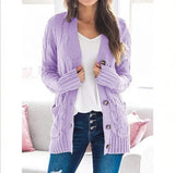 Women’s Oversized White Knitted Plus Size Cardigan