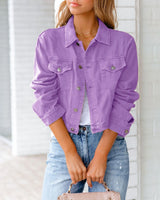 Women Long Sleeved Casual Denim Jacket for autumn season