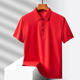 Men’s Summer Solid Color Business T-Shirt