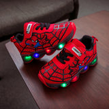Spiderman LED Flashing Sneakers