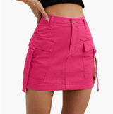 High Waist Denim Skirt