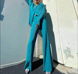 Women’s Corduroy Wrinkled 2-Piece Set