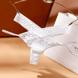 Low-Waisted Ice Silk Seamless Thong