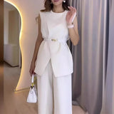 Chic Wide-Leg Suit Set for Women