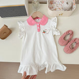 Sleeveless Ruffle Dress for Baby Girls