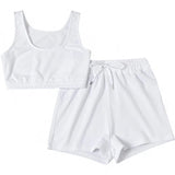 Women's Croptop Two-Piece Set
