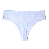 Mid-Rise Plus Size Seamless Cotton Thong