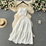 Women’s V-Neck Crop & High-Waist Skirt Set