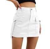 High Waist Denim Skirt