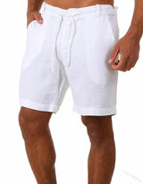 Breathable Thin Linen Cargo Shorts