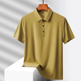 Men’s Summer Solid Color Business T-Shirt