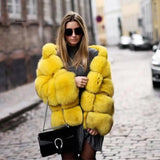 Women’s Plus Size Faux Fur Fox Jacket