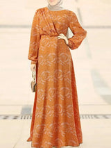 Waist-Cinched Long Dress