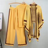 Women’s Slim Three-Piece Sweater Set
