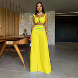 Women's Wide-Leg Trouser Suit