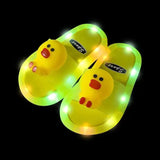 Luminous Unicorn LED Light-Up Slippers