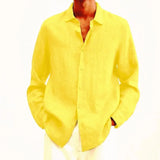 Men’s Long Sleeve Linen Shirt